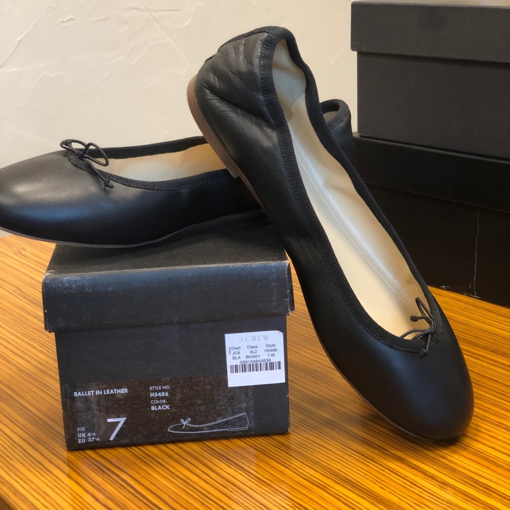 J. Crew. Ballet in Leather